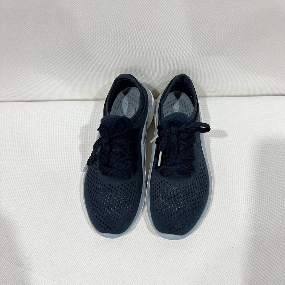 Crocs LiteRide RW 206705 Sneakers Blue/Navy/Gray Size 5 Women Waterproof - Picture 3 of 9